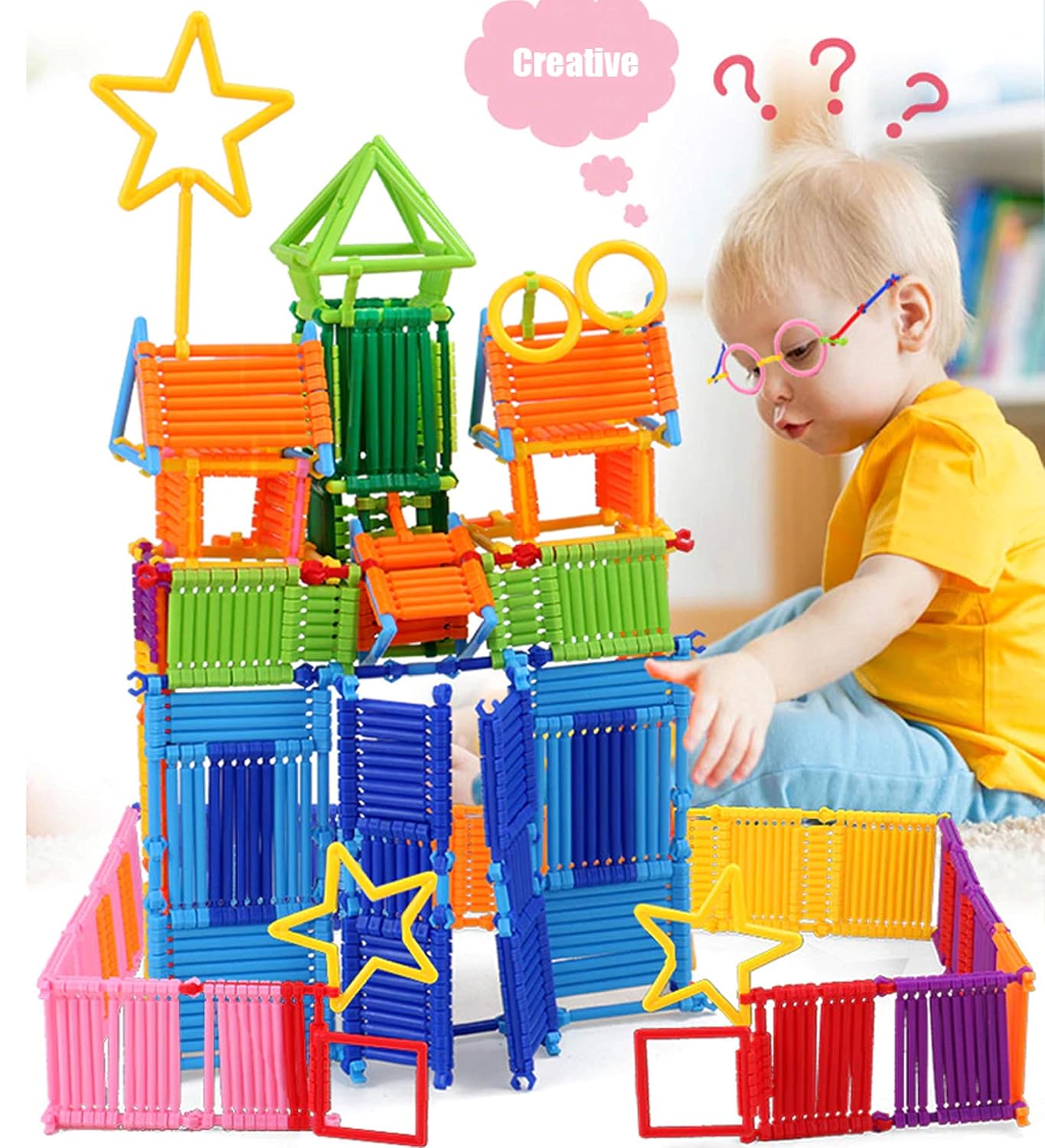Interlocking DIY Stick Building Blocks