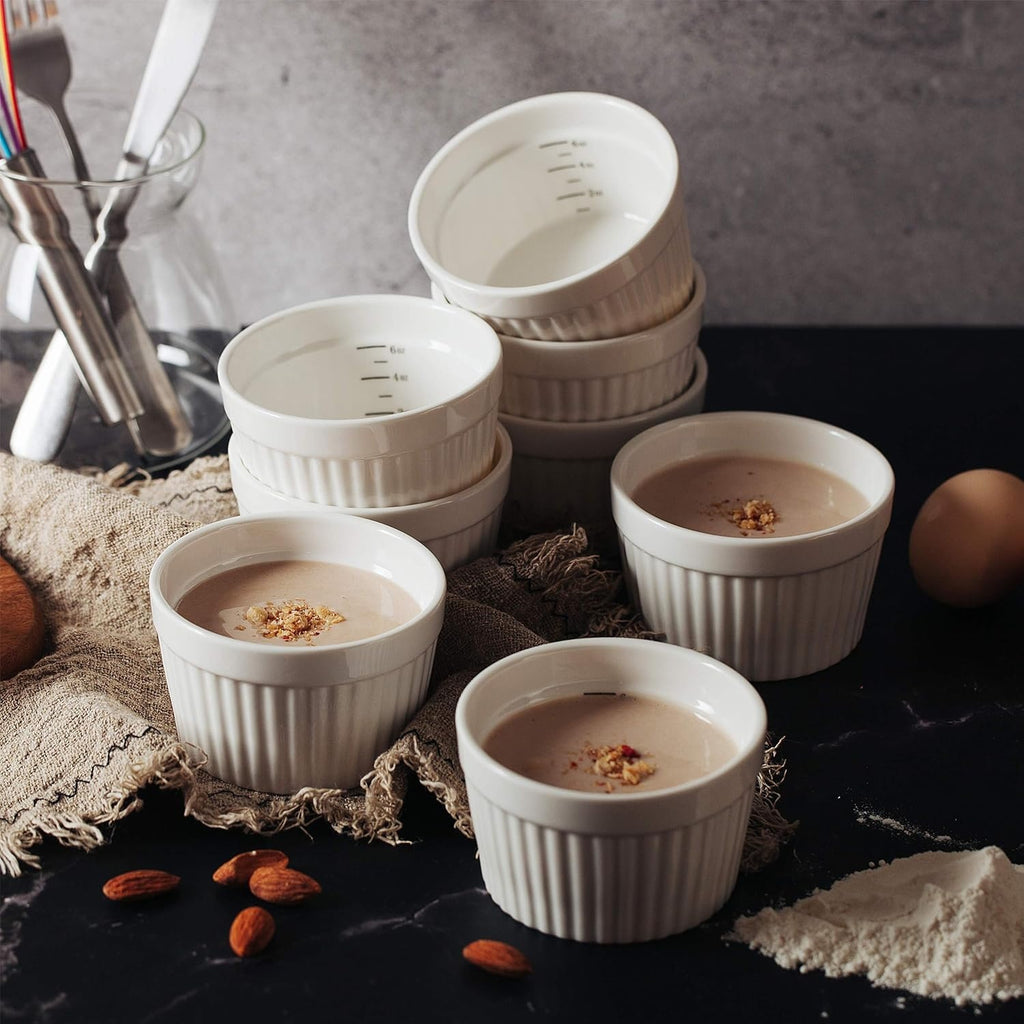 3.5" Oven Safe Porcelain Ramekins
