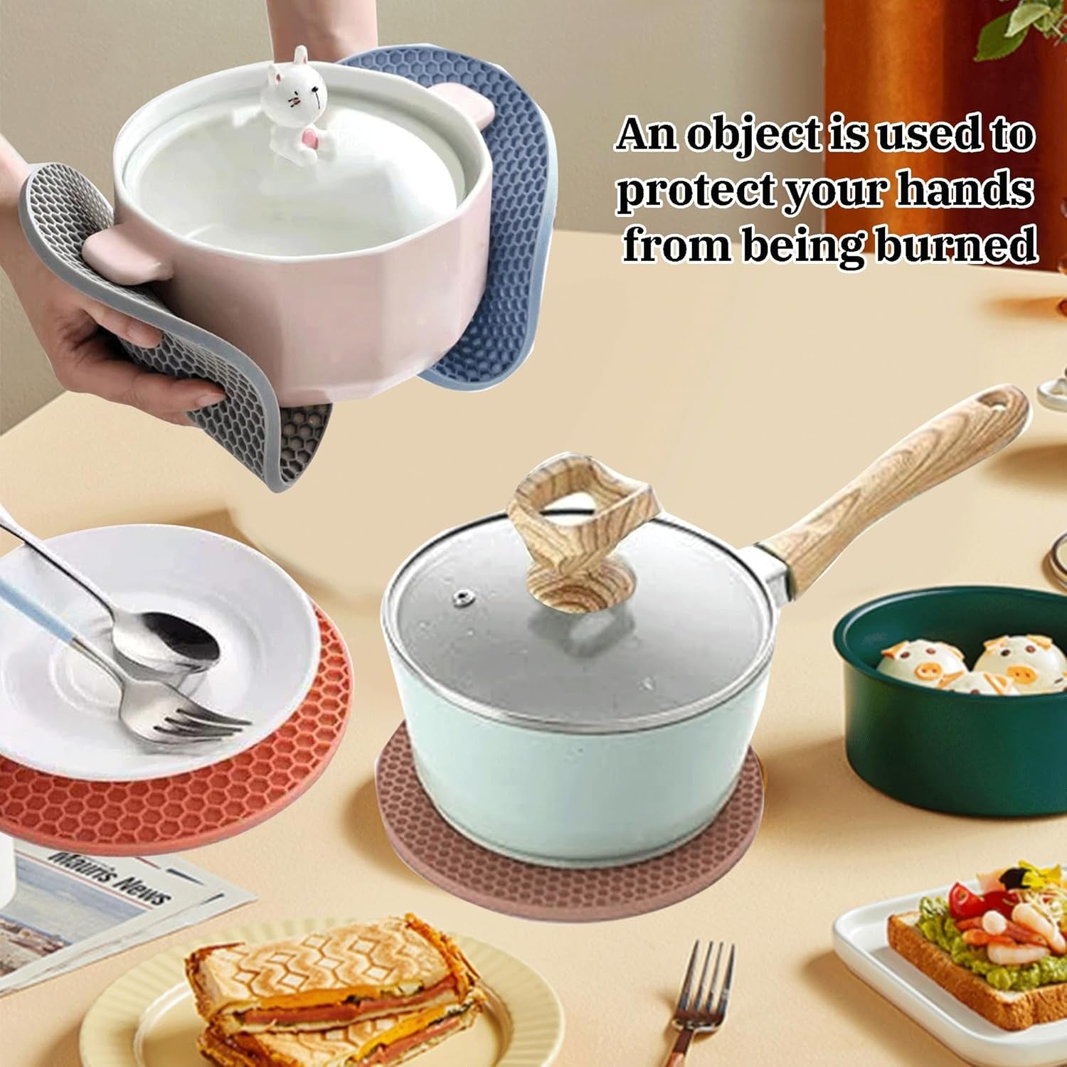 Multi-Purpose Heat Resistant Trivet  Pad
