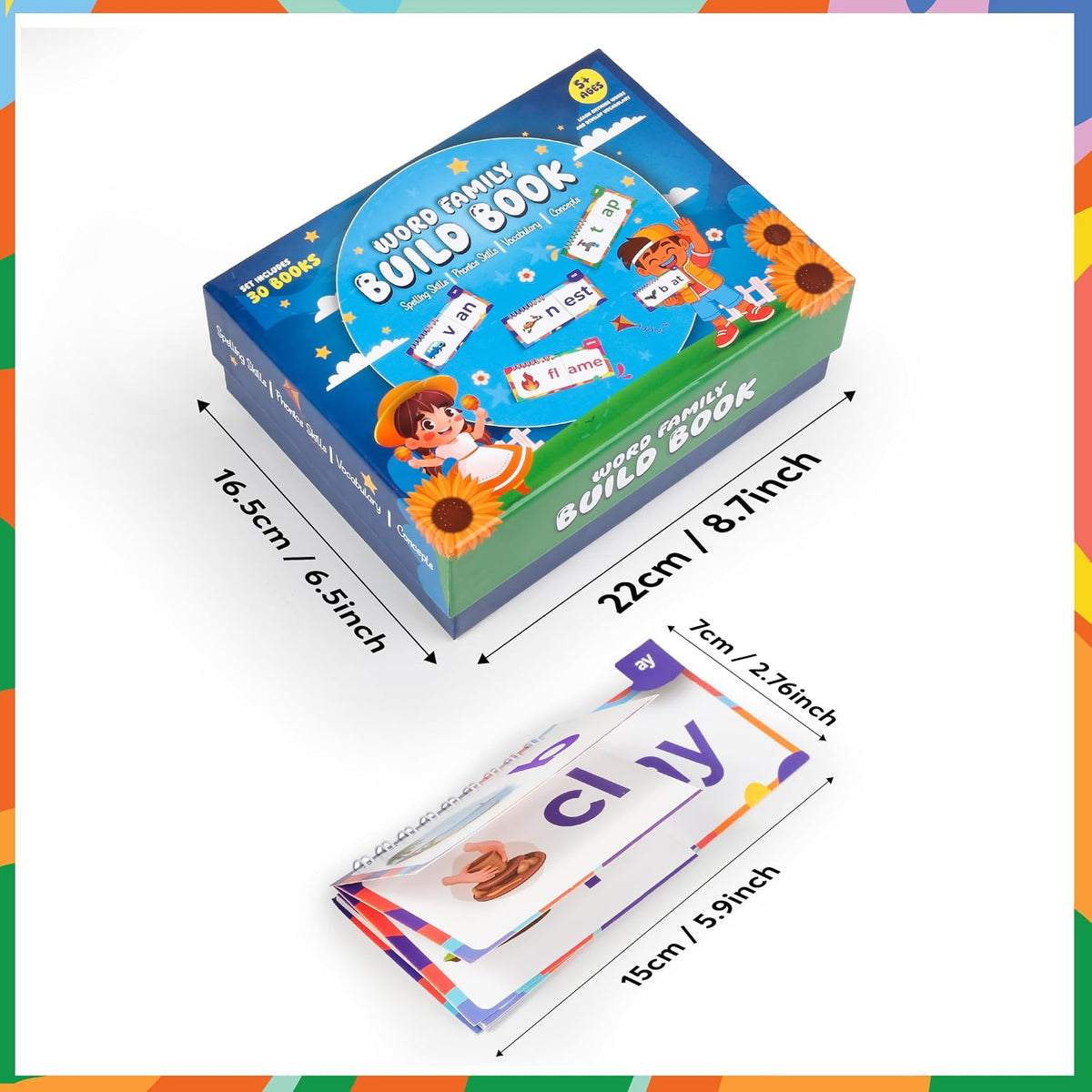 Read & Rhyme Phonics Flip Books — 30 Pack