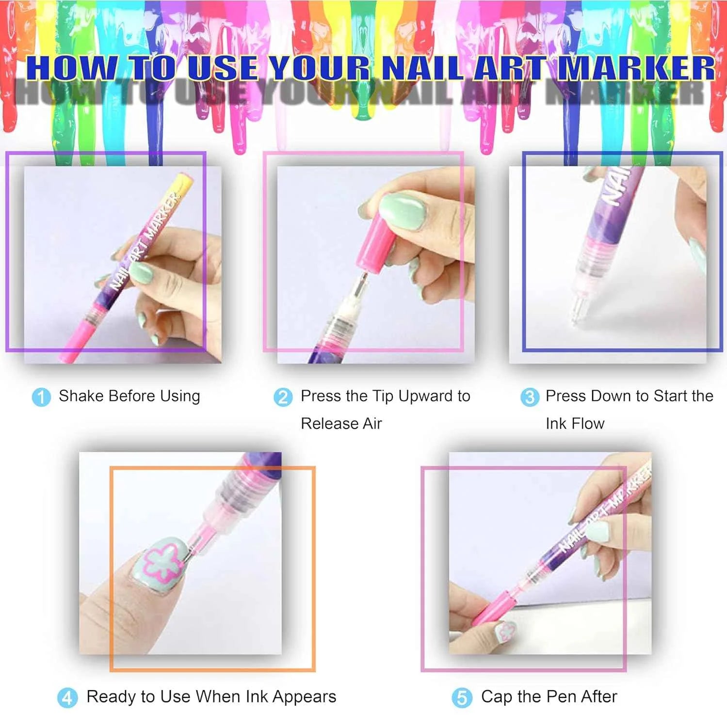 MagicMani - Nail Art Pen Set