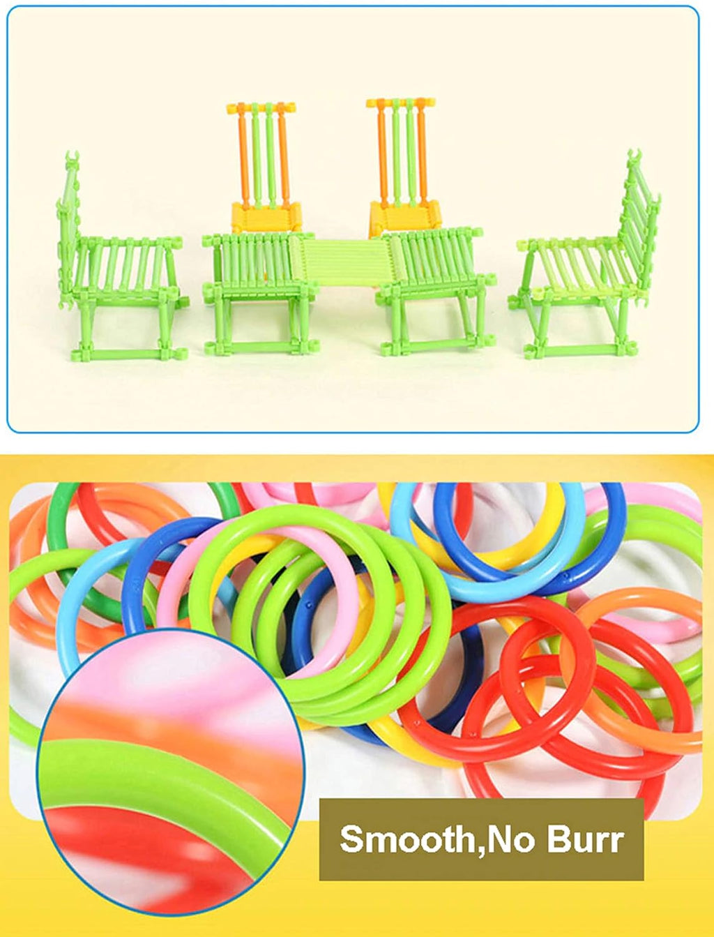 Interlocking DIY Stick Building Blocks