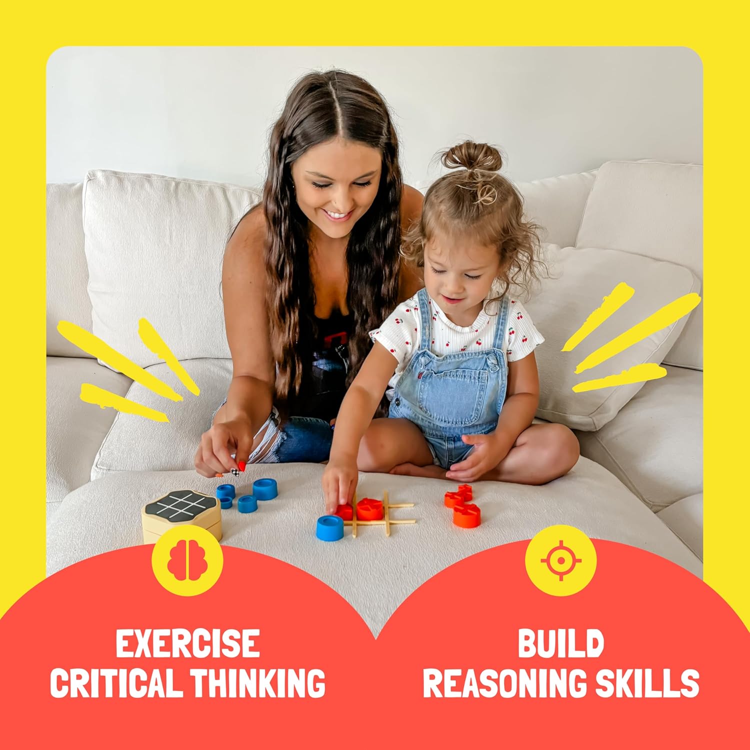 Tic Tac Toe Bolt Game – 3-in-1 Portable Puzzle Fun