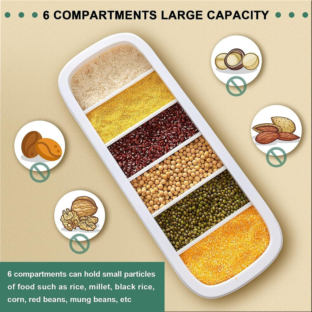 6-Grid Dry Food Dispenser