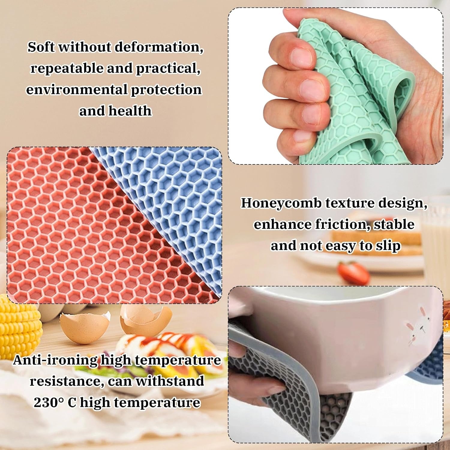 Multi-Purpose Heat Resistant Trivet  Pad