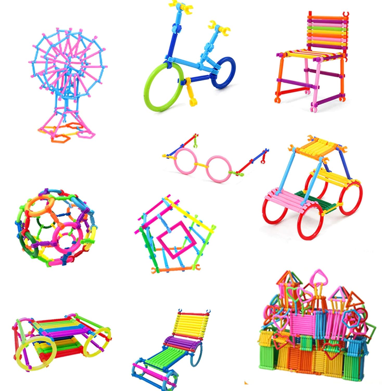 Interlocking DIY Stick Building Blocks