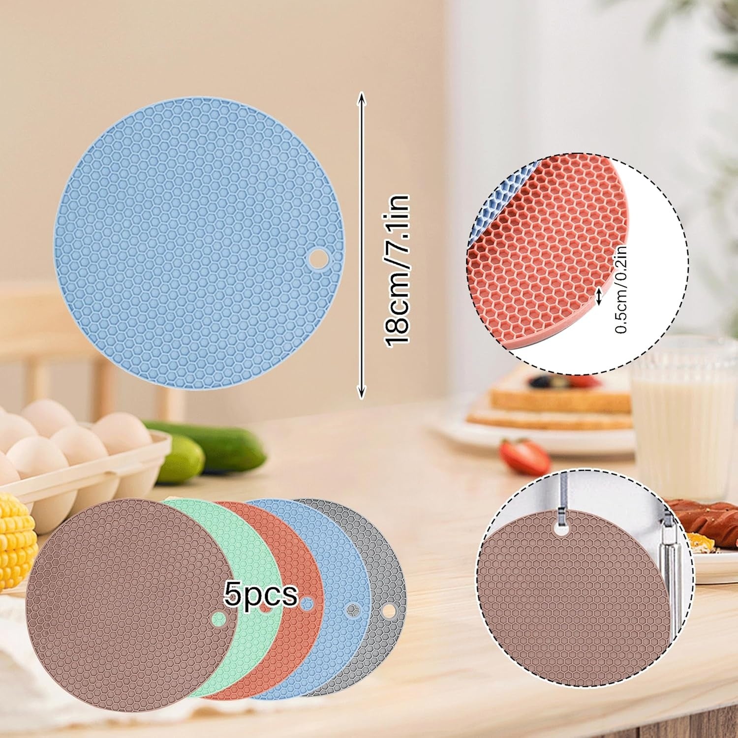 Multi-Purpose Heat Resistant Trivet  Pad