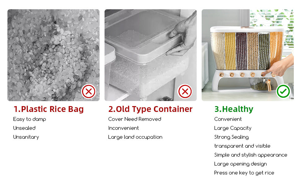 6-Grid Dry Food Dispenser