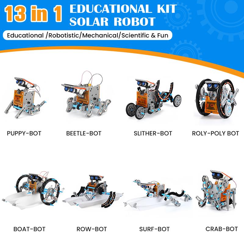 12-in-1 STEM Solar Robot Kit