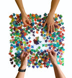 Round Rainbow Gradient Puzzle