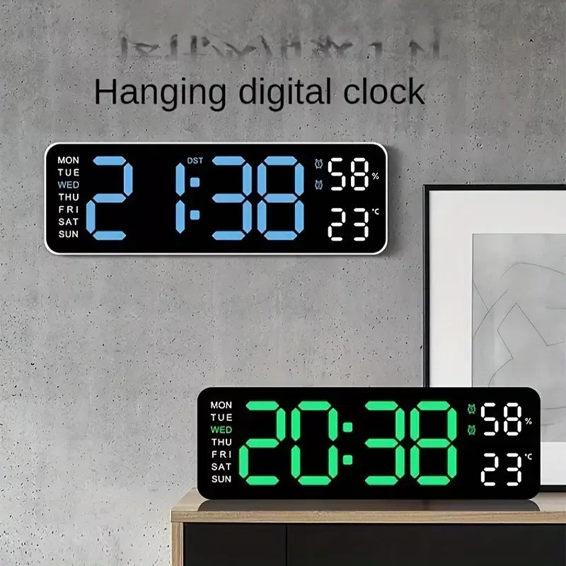 Modern LED Wall Clock with Large Display