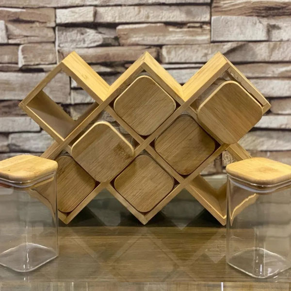 Bamboo Spice Rack