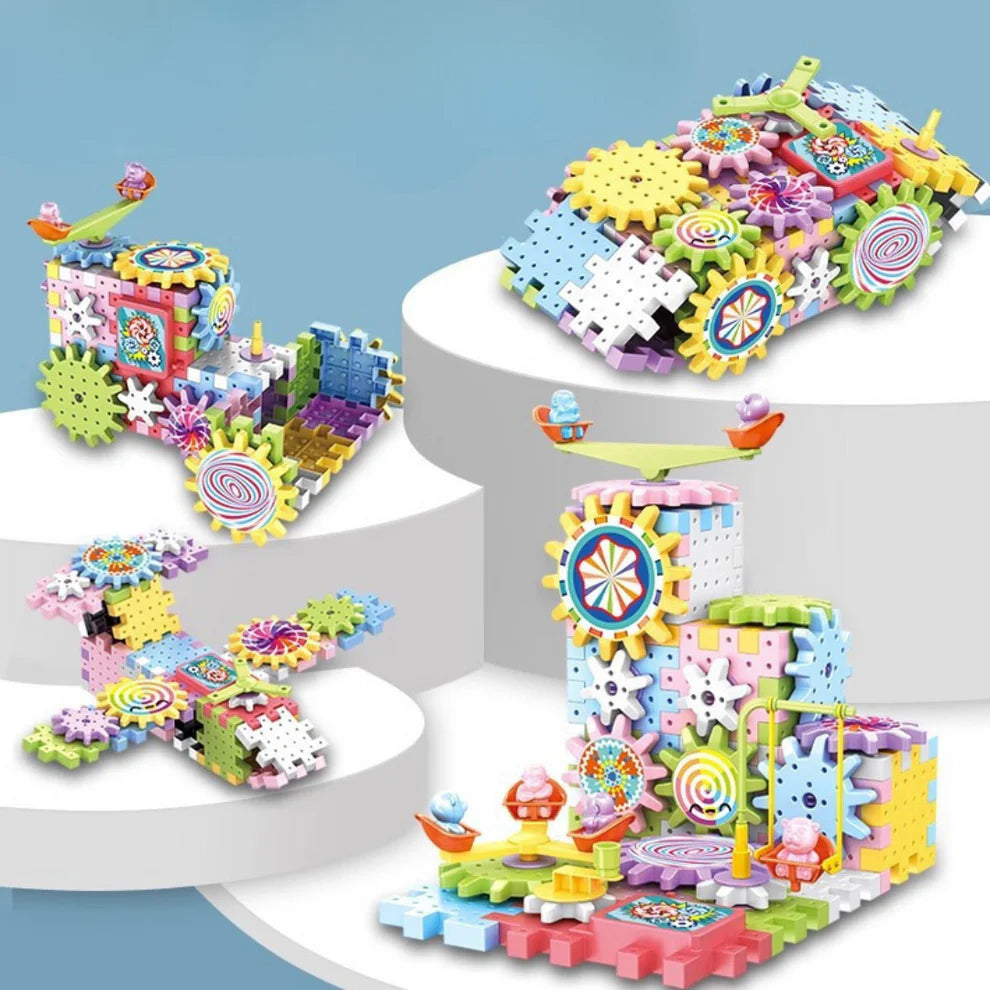Montessori Gear Building Block Toy