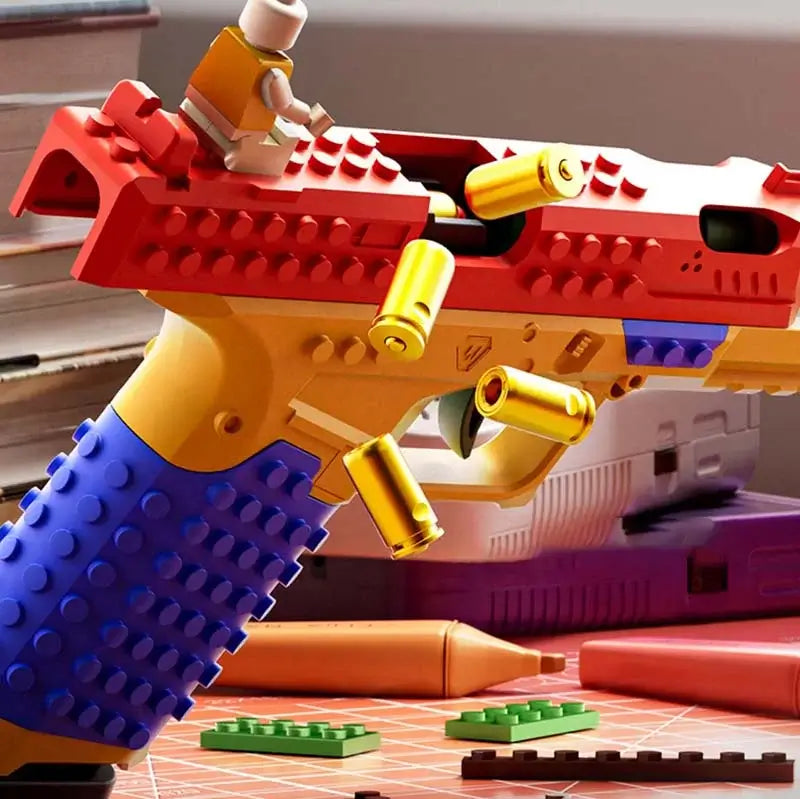 DIY Building Block Blaster – Tactical Handle Toy