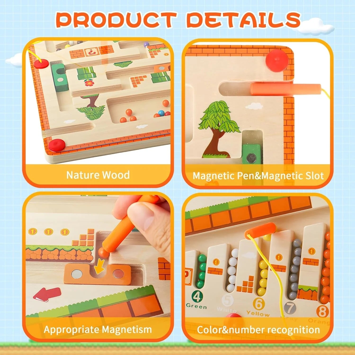 Montessori Magnetic Bead Maze