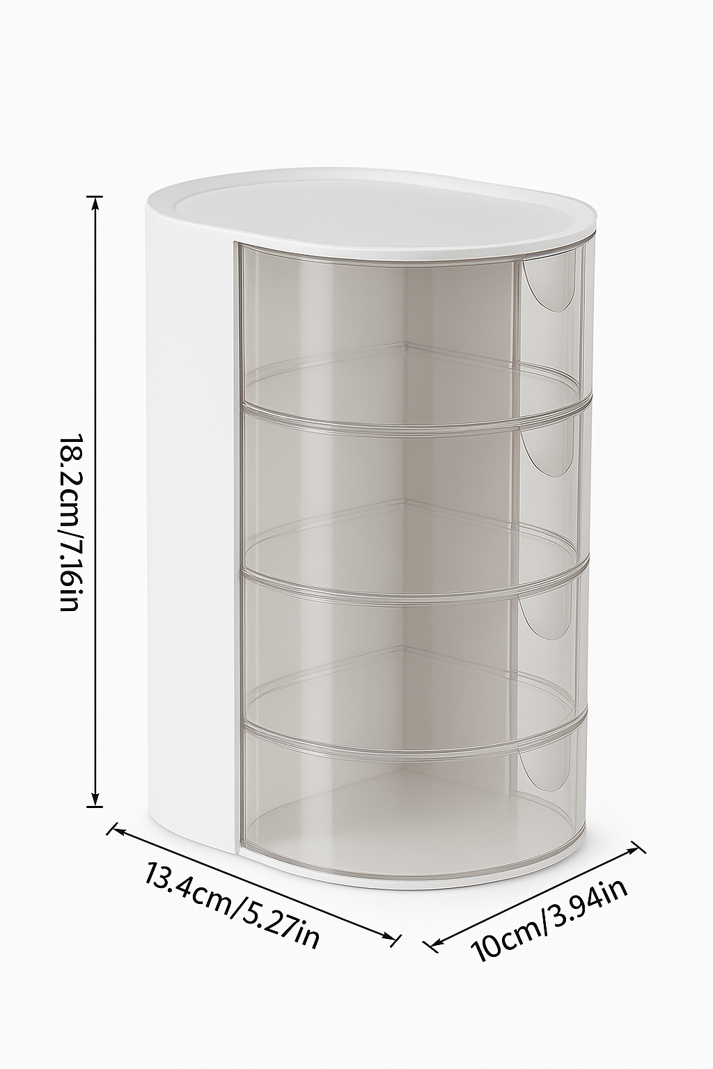 3-Layer Rotating Makeup Organizer