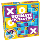 Box of 'Ultimate Tic-Tac-Toe' game with colorful design and text.