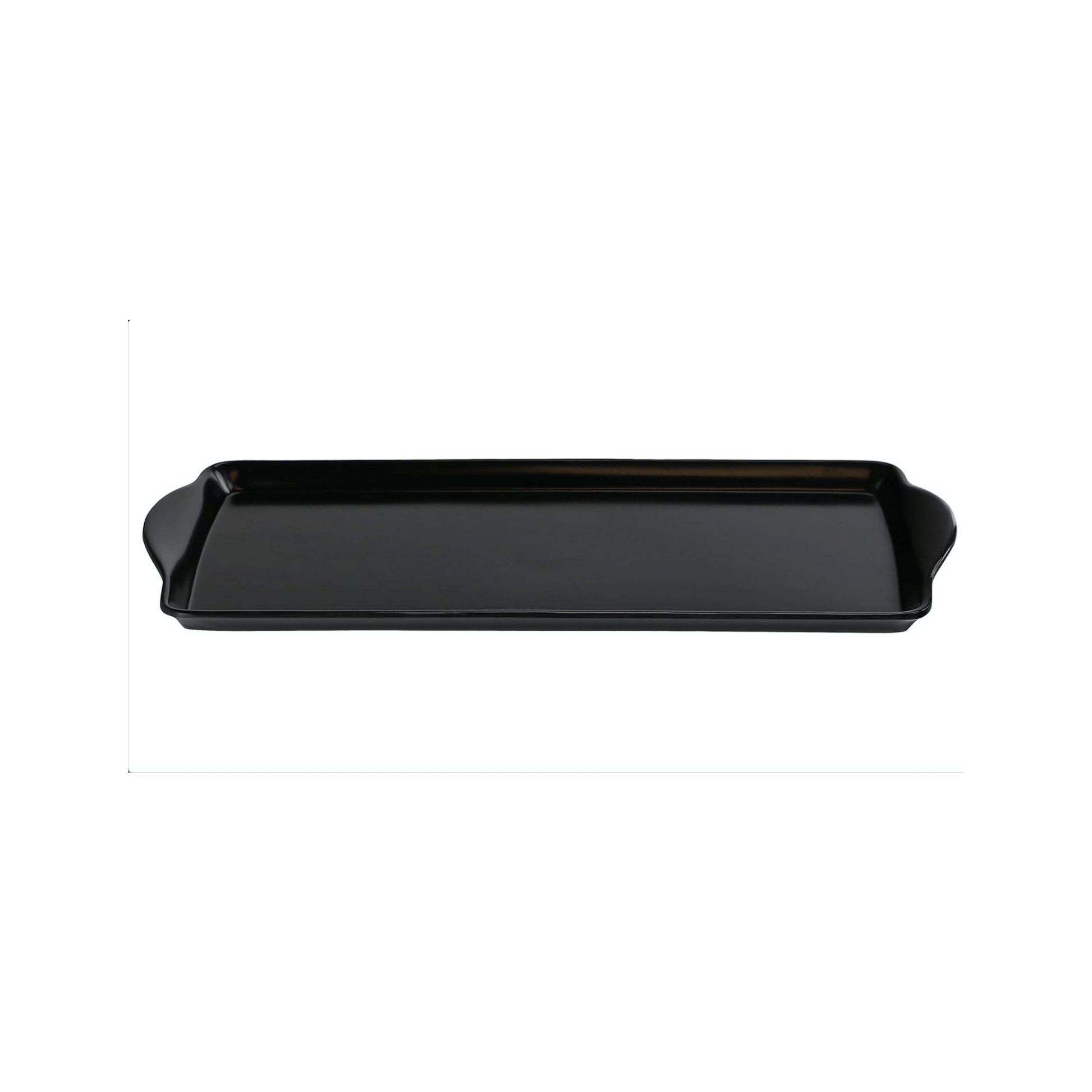 Elegant Black Ceramic Serving Platter – 36 CM