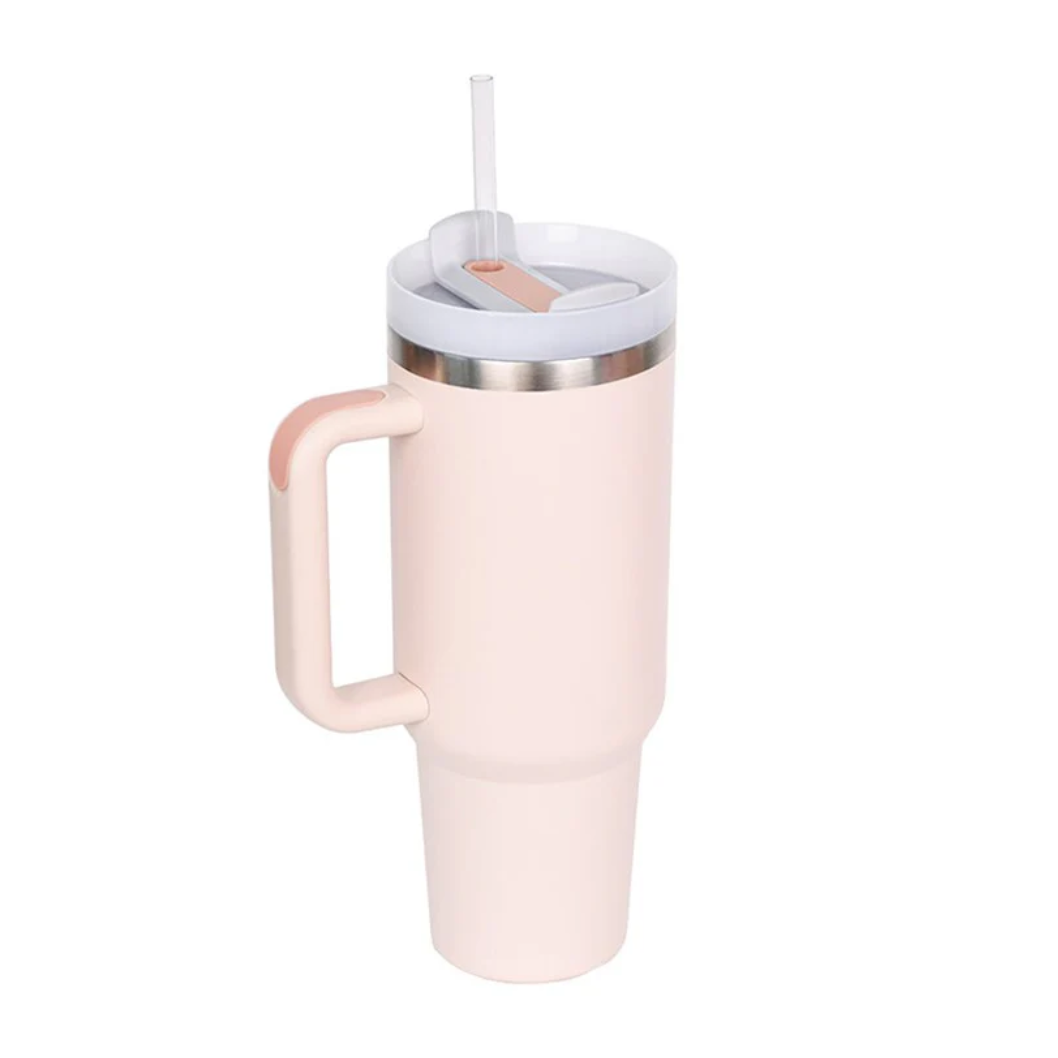 Stainless Steel Vacuum Flask with Straw - 40 oz