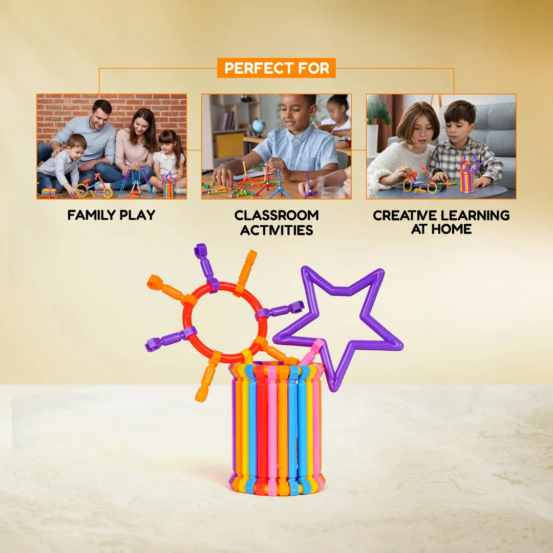 Interlocking DIY Stick Building Blocks