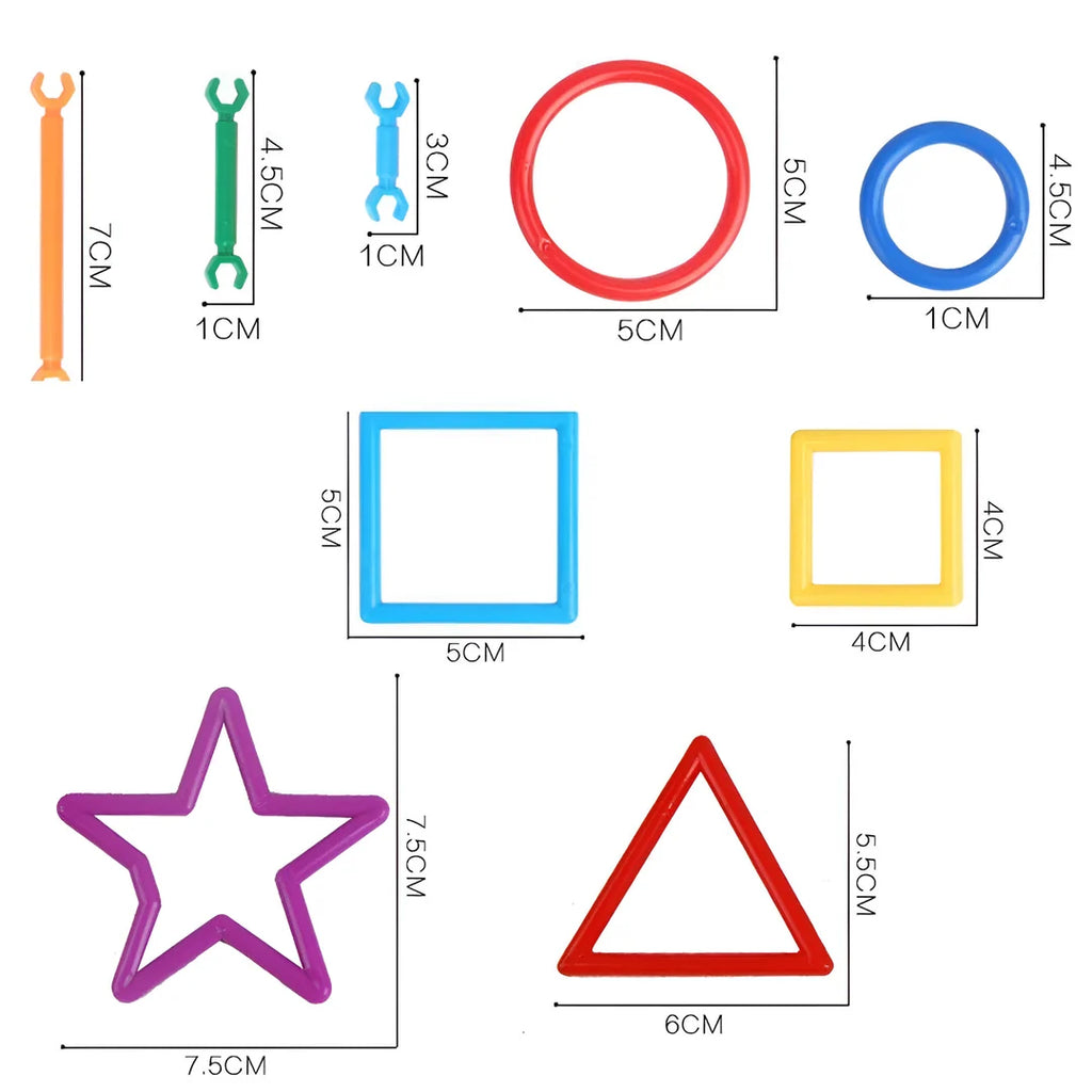 Interlocking DIY Stick Building Blocks