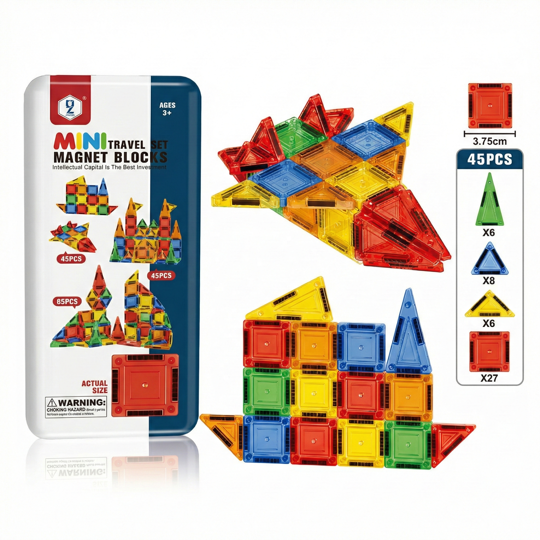 TravelTiles - Mini Magnetic Building Kit