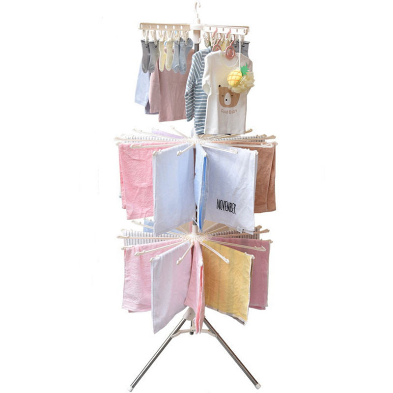 Foldable 3-Tier Clothes Drying Rack