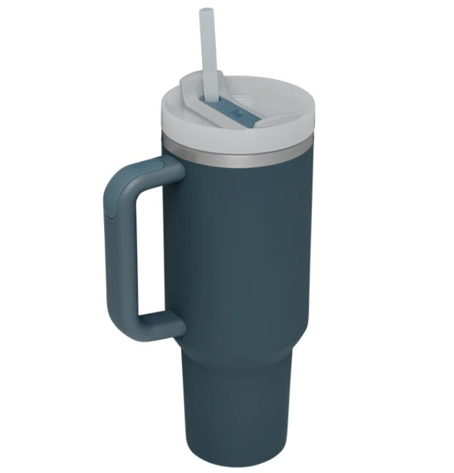 Stainless Steel Vacuum Flask with Straw - 40 oz