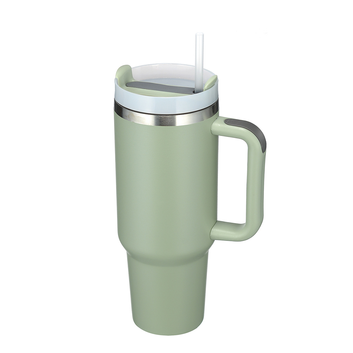 Stainless Steel Vacuum Flask with Straw - 40 oz