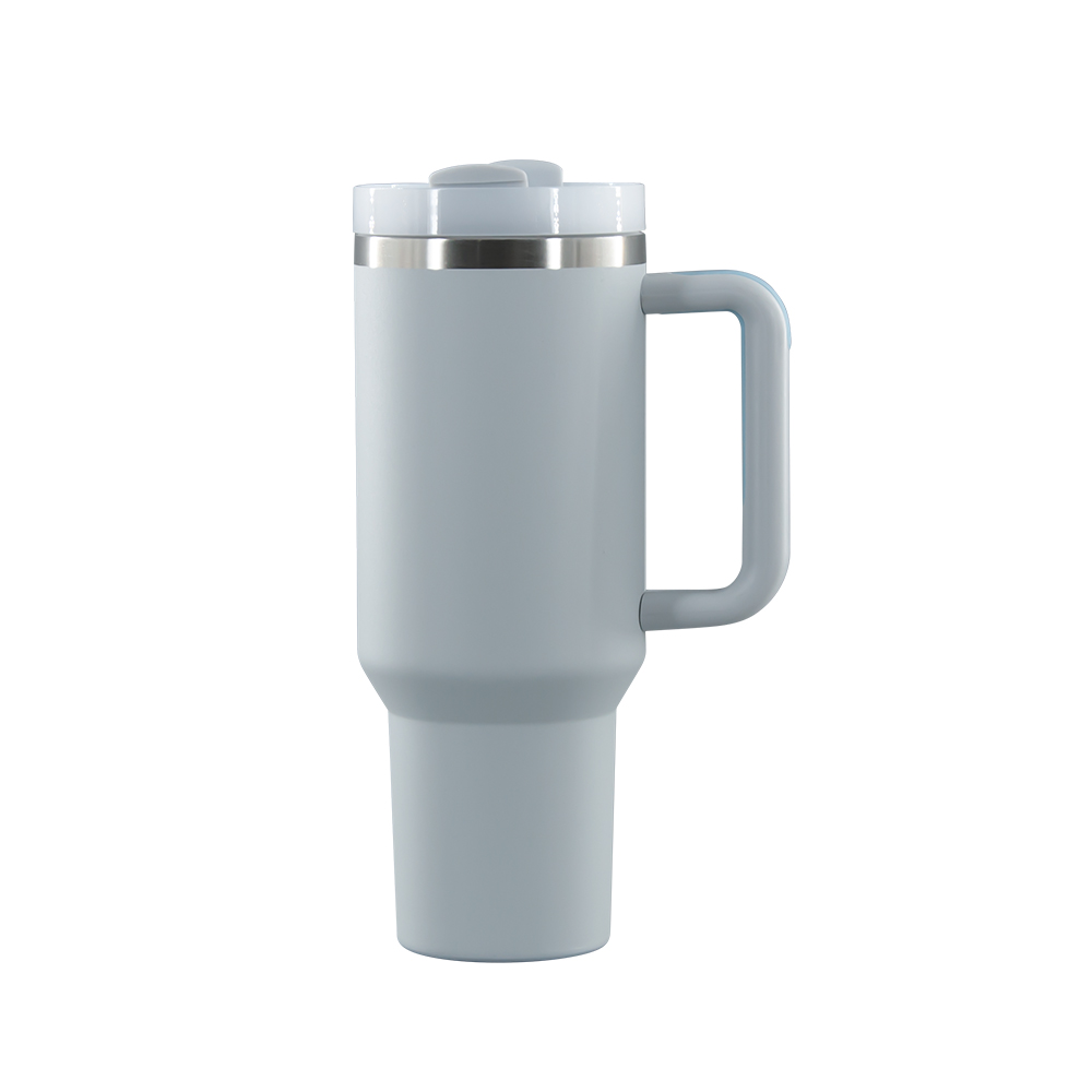 Stainless Steel Vacuum Flask with Straw - 40 oz
