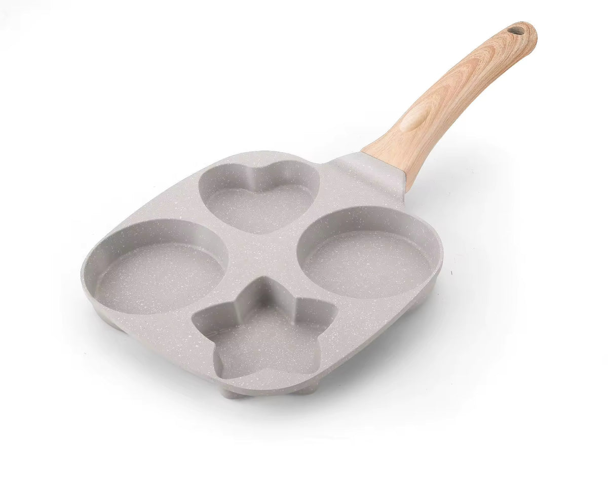 4-Cup Breakfast Pan — Heart, Star & Round