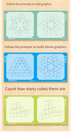 Wooden Magnetic Pattern Blocks Set – 168 PCS