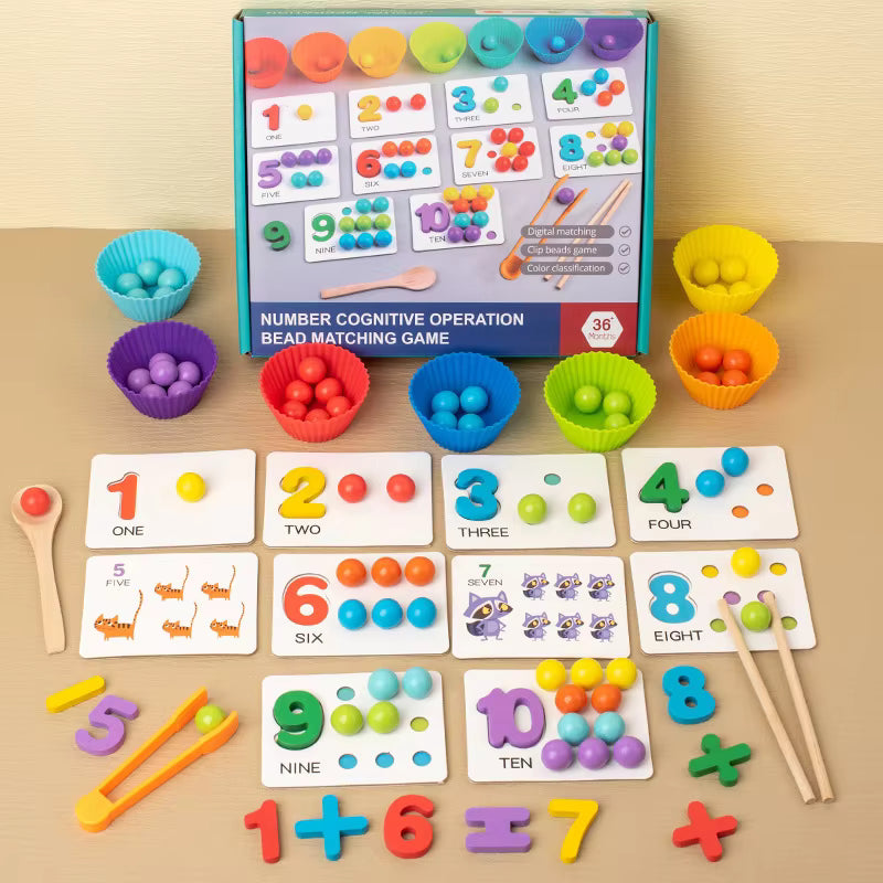 Number Bead Matching Game