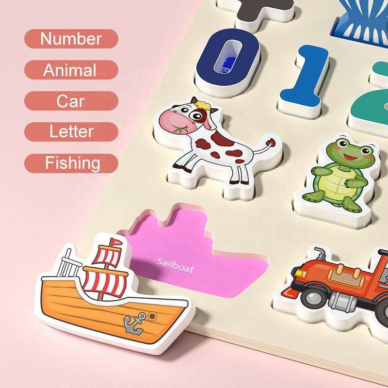 Magnetic Color & Number Maze Board