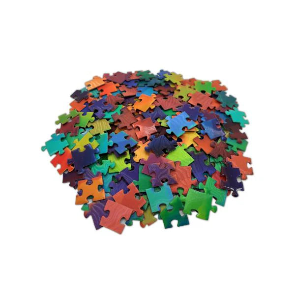 Round Rainbow Gradient Puzzle