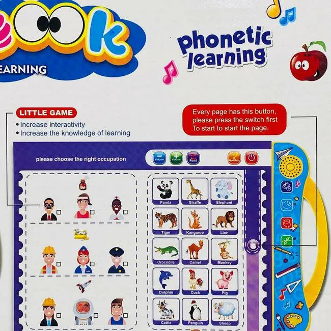 Interactive Kids Intelligence Book - Early Learning Audio Toy