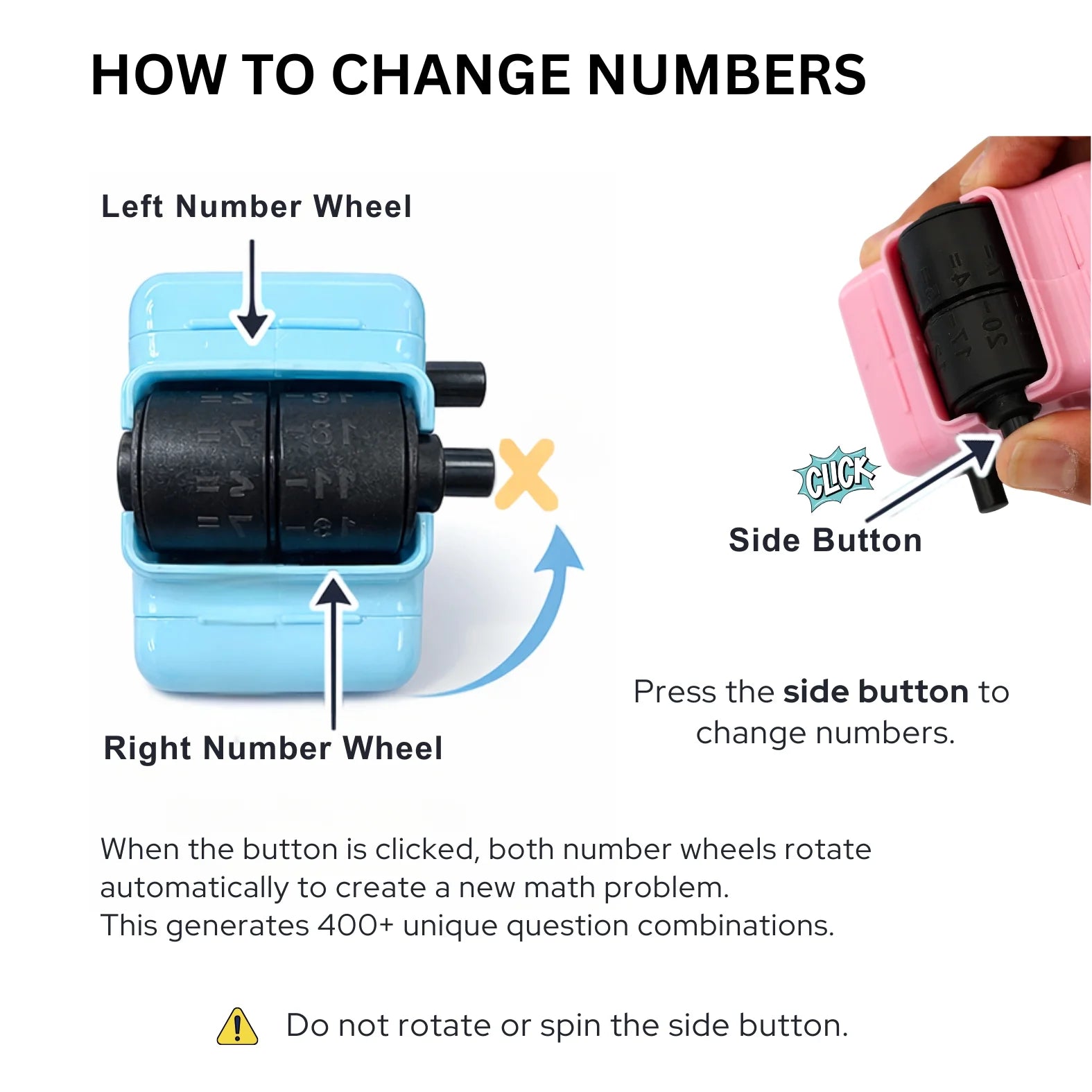 Math Stamp – 4 in 1 Roller Stamp – product view 9 of 15