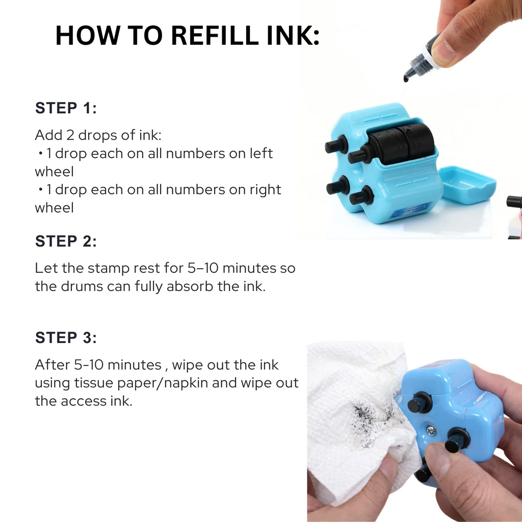 Math Stamp – 4 in 1 Roller Stamp – product view 10 of 15