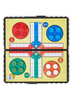 Magnetic Ludo Board Game – Compact, foldable, and travel-friendly. Features a vibrant, high-quality board with magnetic pieces for secure gameplay.