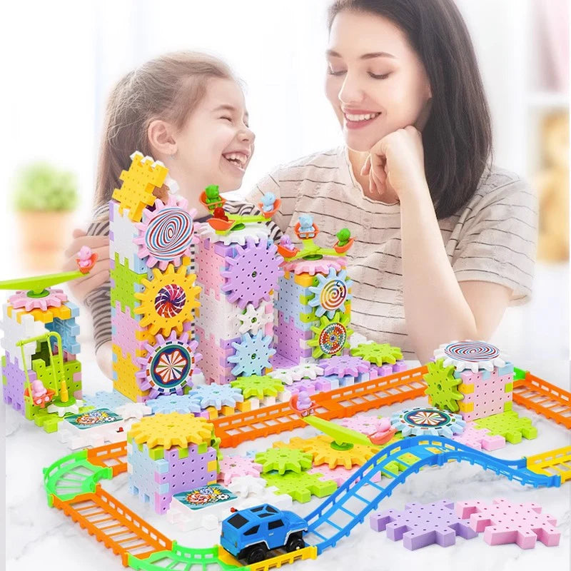 Montessori Gear Building Block Toy