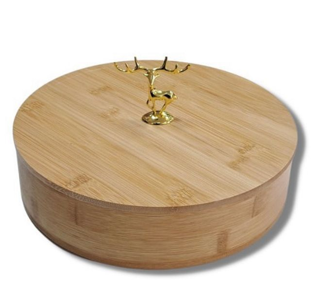 Reindeer Oval Dry Fruit Serving Box
