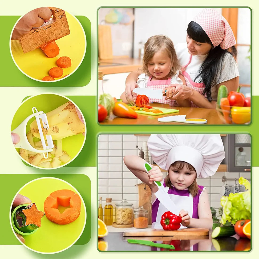 MiniChef Montessori Kitchen Tools – 13 Piece Set
