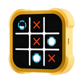 Small electronic device with a tic-tac-toe board on a white background