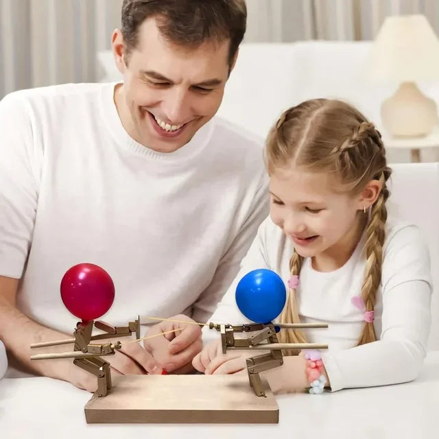 BalloonBrawlers – Handmade Wooden Fighter Puppets