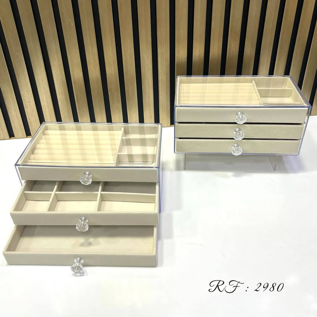 Emibele™ 3-Drawer Jewelry Organizer