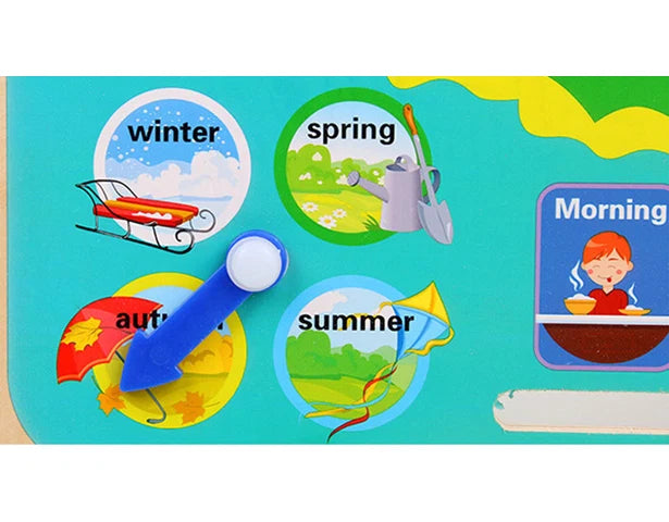 Wooden Calendar & Clock Board — Frog – product view 10 of 13