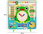 Wooden Calendar & Clock Board — Frog – product view 13 of 13
