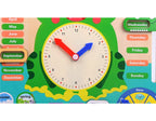 Wooden Calendar & Clock Board — Frog – product view 5 of 13
