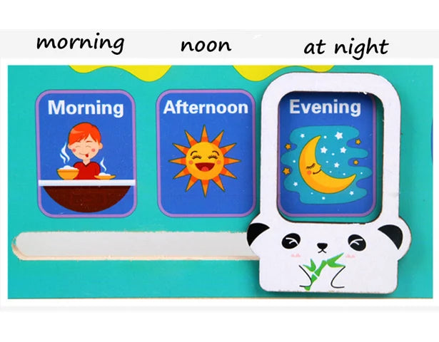 Wooden Calendar & Clock Board — Frog – product view 6 of 13