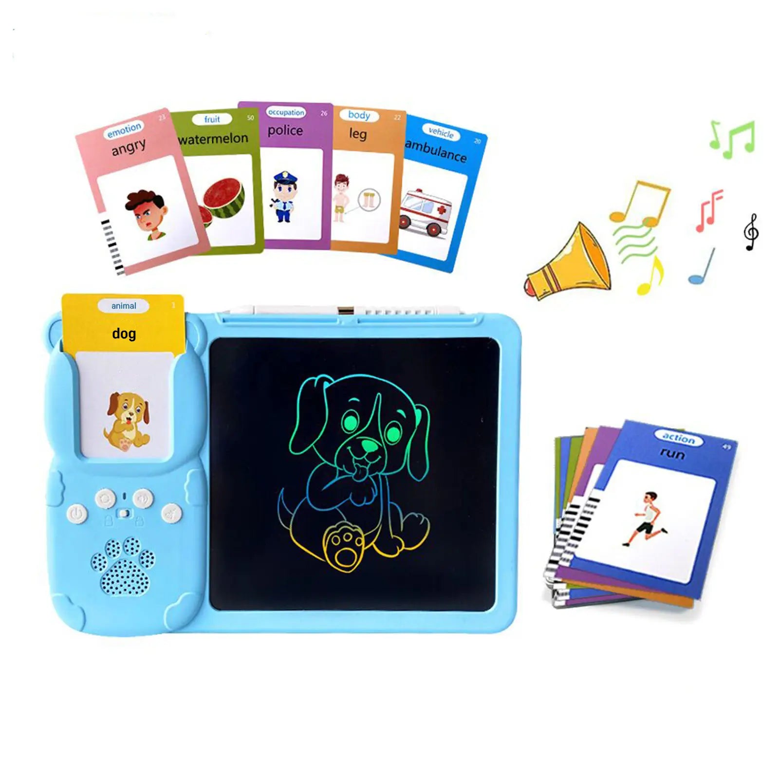 2-in-1 Talking Flashcard Learning Tablet